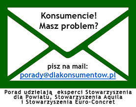 Wy�lij maila na porady@dlakonsumentow.pl